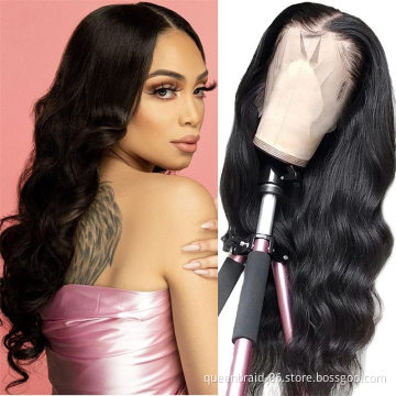 13x4 Lace Front Wigs Human Hair Wigs Unprocessed Brazilian Virgin Hair Body Wave Lace Wigs with Baby Hair Pre Plucked Natural
